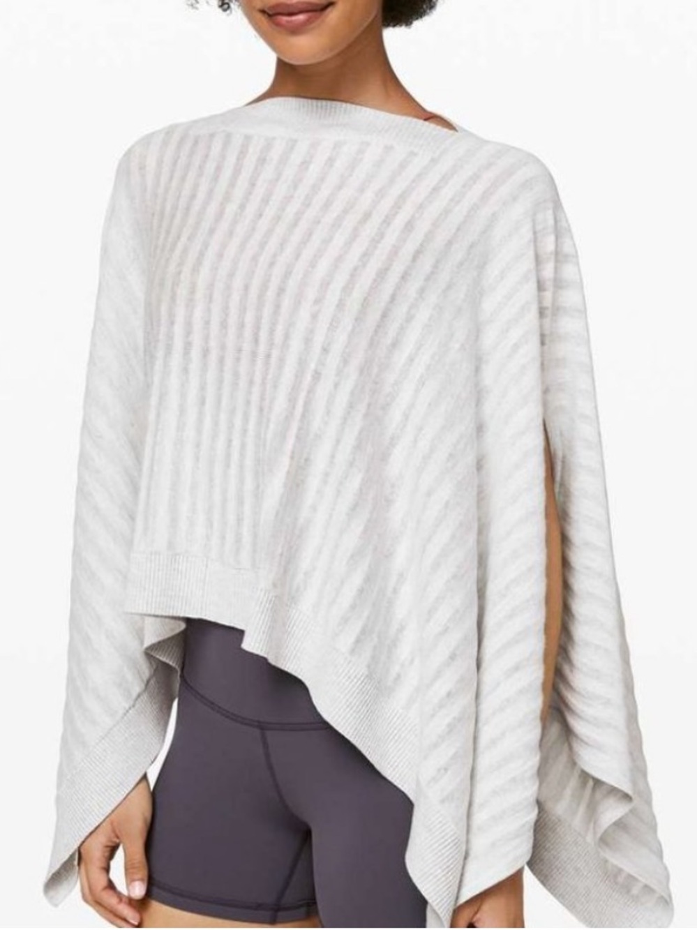 Lululemon Forward Flow Poncho Heathered Gray O/S